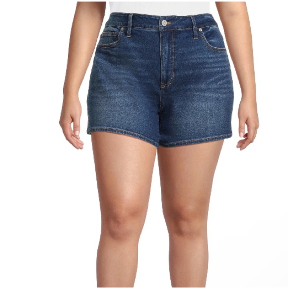 Terra & Sky High Rise Denim Short Size 22W